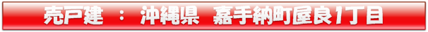 沖縄県嘉手納町屋良1丁目